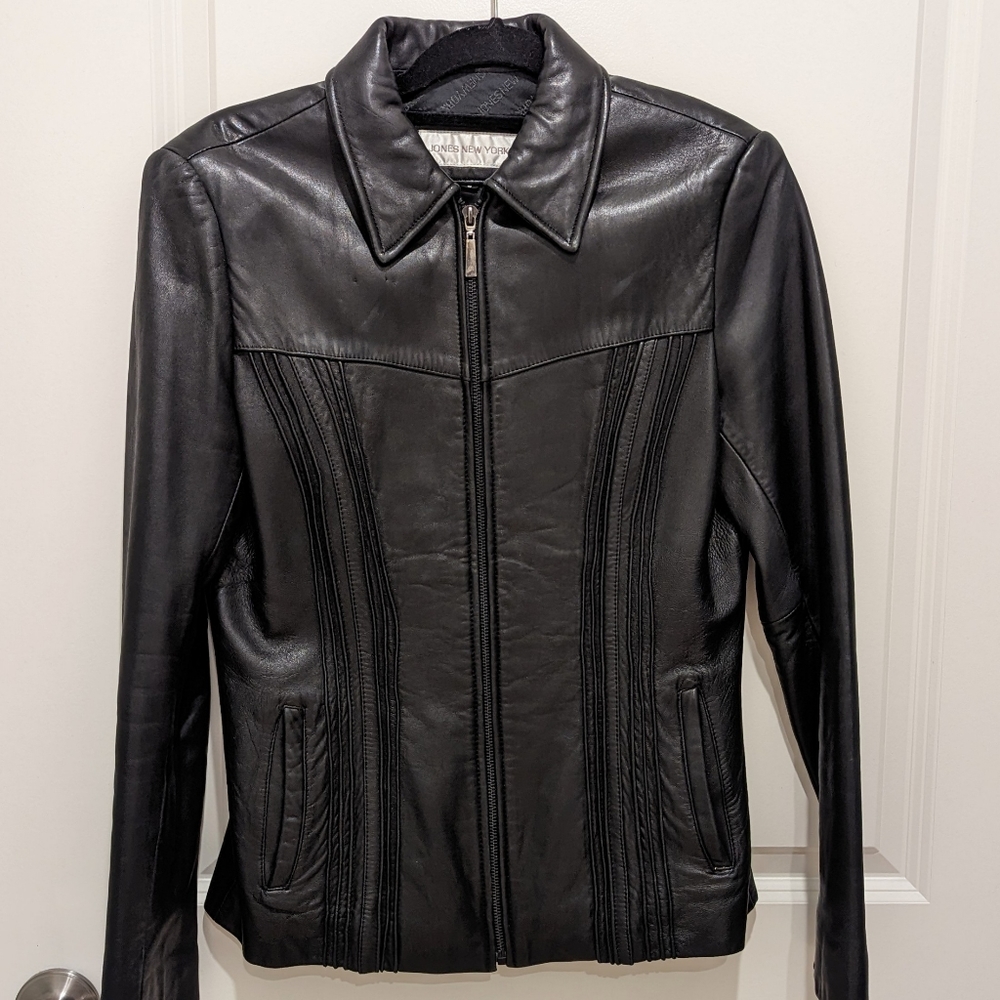 Jones New York leather jacket